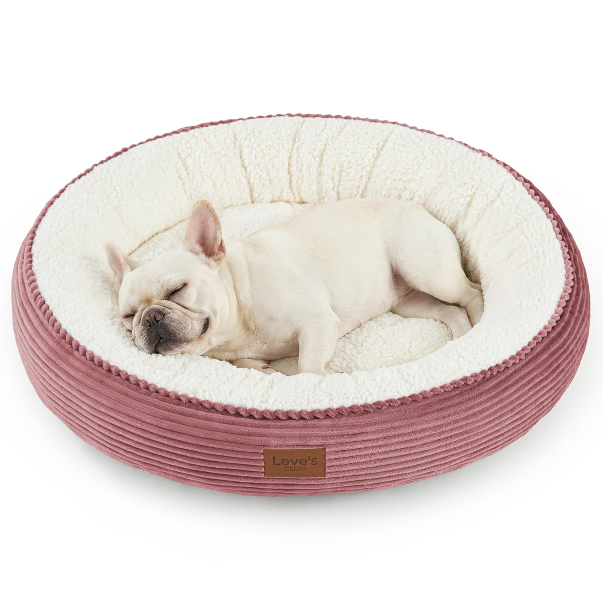 Royal Blue Round Donut Pet Bed