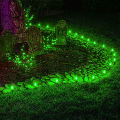 Blue C9 LED Christmas Light Set, 25 Bulbs