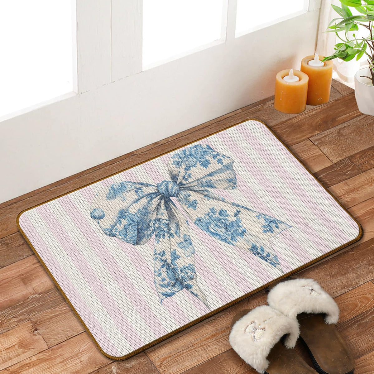 Chinoiserie Dachshund Doormat, 17 x 30 Inch