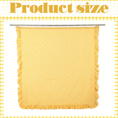 Ruffled Gingham Shower Curtain, 72 x 72