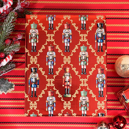 Nutcracker Reversible Christmas Wrapping Paper, 33 Ft