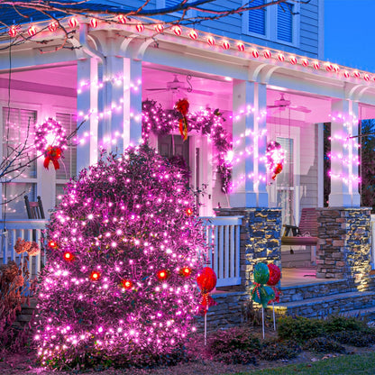 Blue and White Christmas Lights, 100 ft
