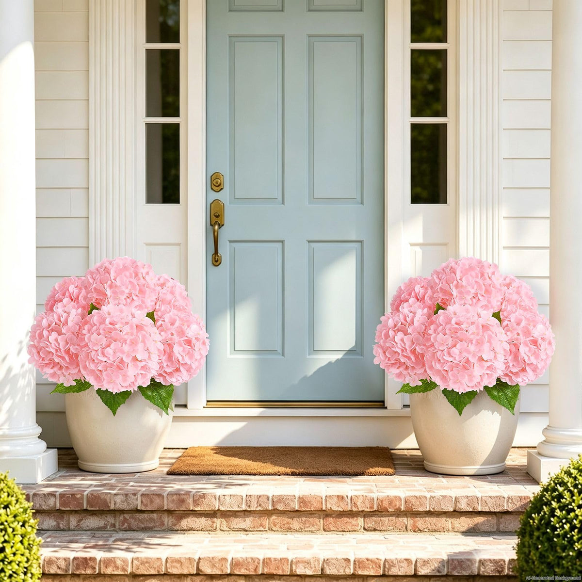 Real Touch Blue Hydrangea Faux Flowers