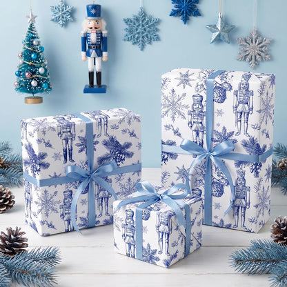 Chinoiserie Nutcracker Christmas Wrapping Paper