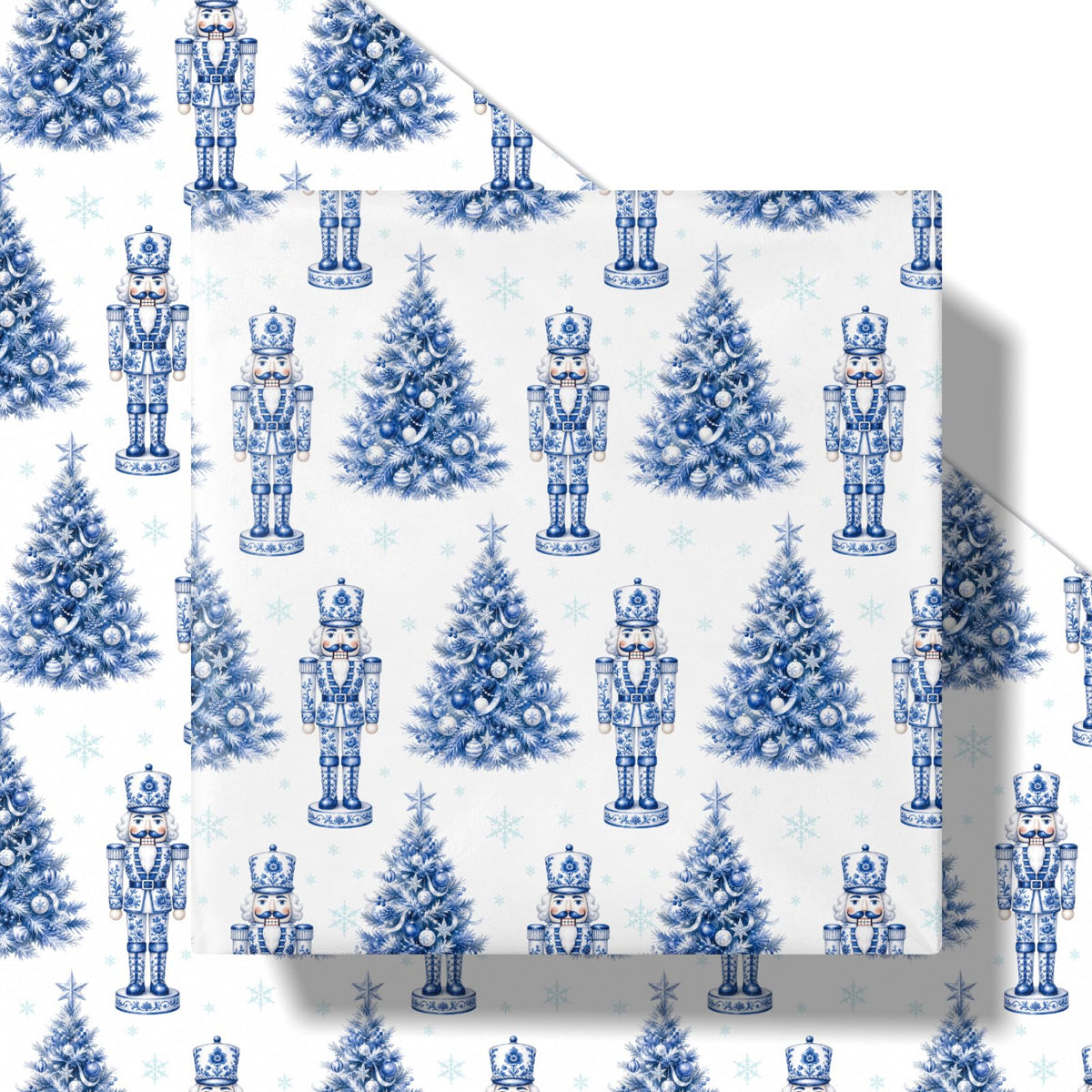 Chinoiserie Nutcracker Christmas Wrapping Paper