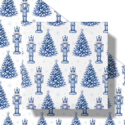 Chinoiserie Nutcracker Christmas Wrapping Paper