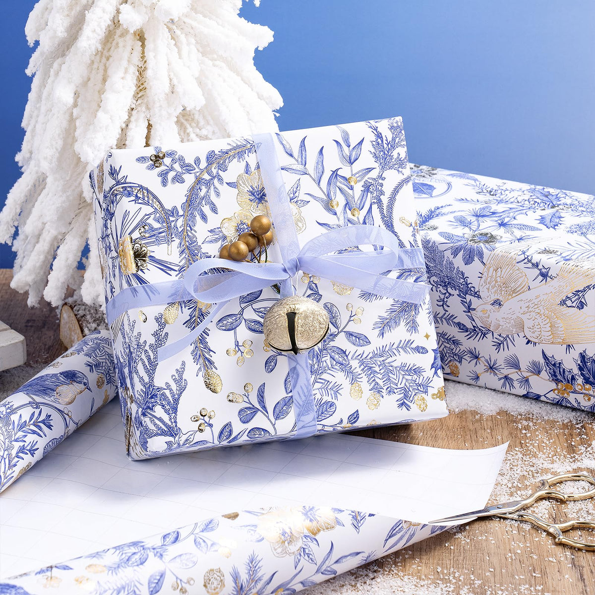 Chinoiserie Nutcracker Christmas Wrapping Paper