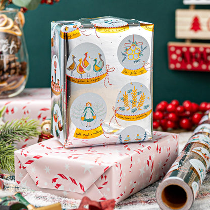 Blue Nutcracker Christmas Wrapping Paper, 32.8 Ft