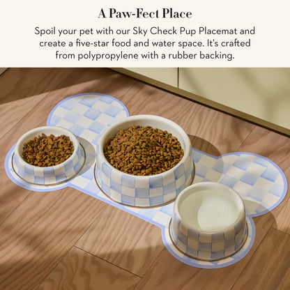 MacKenzie-Childs Pup Placemat, Royal Check