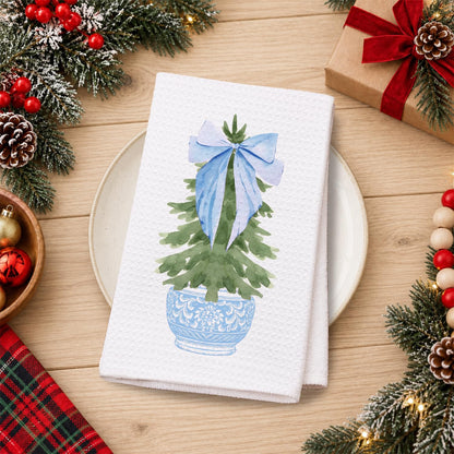Chinoiserie Christmas Kitchen Hand Towels, 16x24 Inch