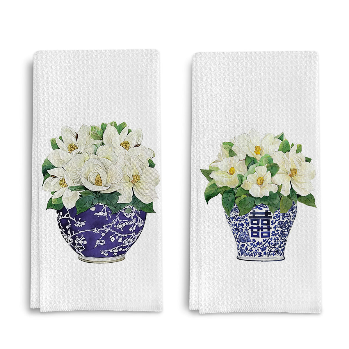 Chinoiserie Kitchen Towels, Set of 2
