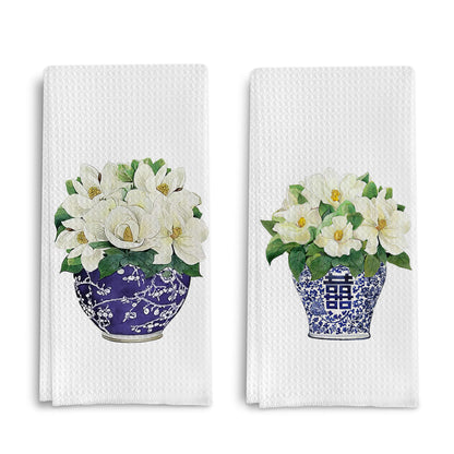 Chinoiserie Kitchen Towels, Set of 2