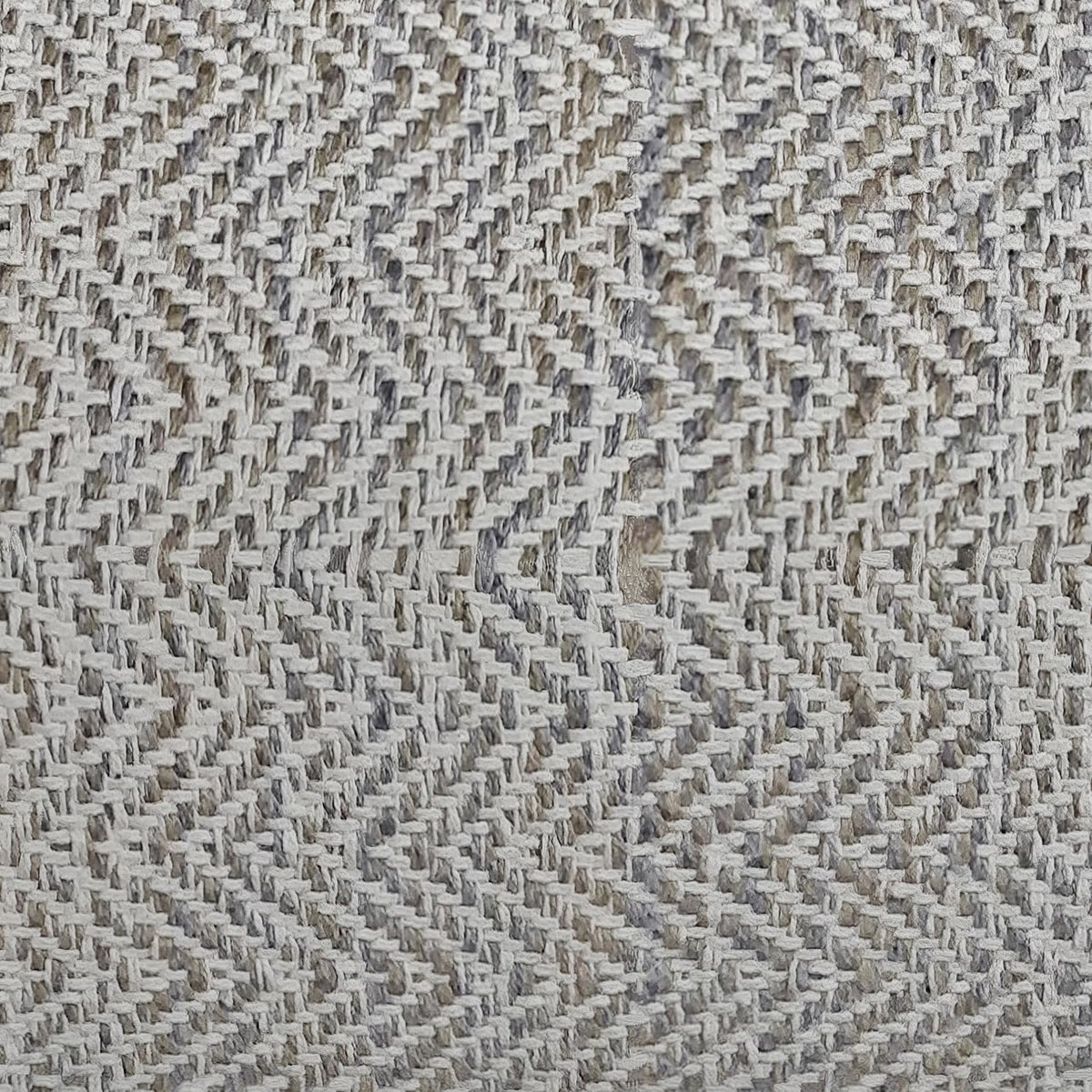 Simpli Home Cowan Blue Wool Square Pouf