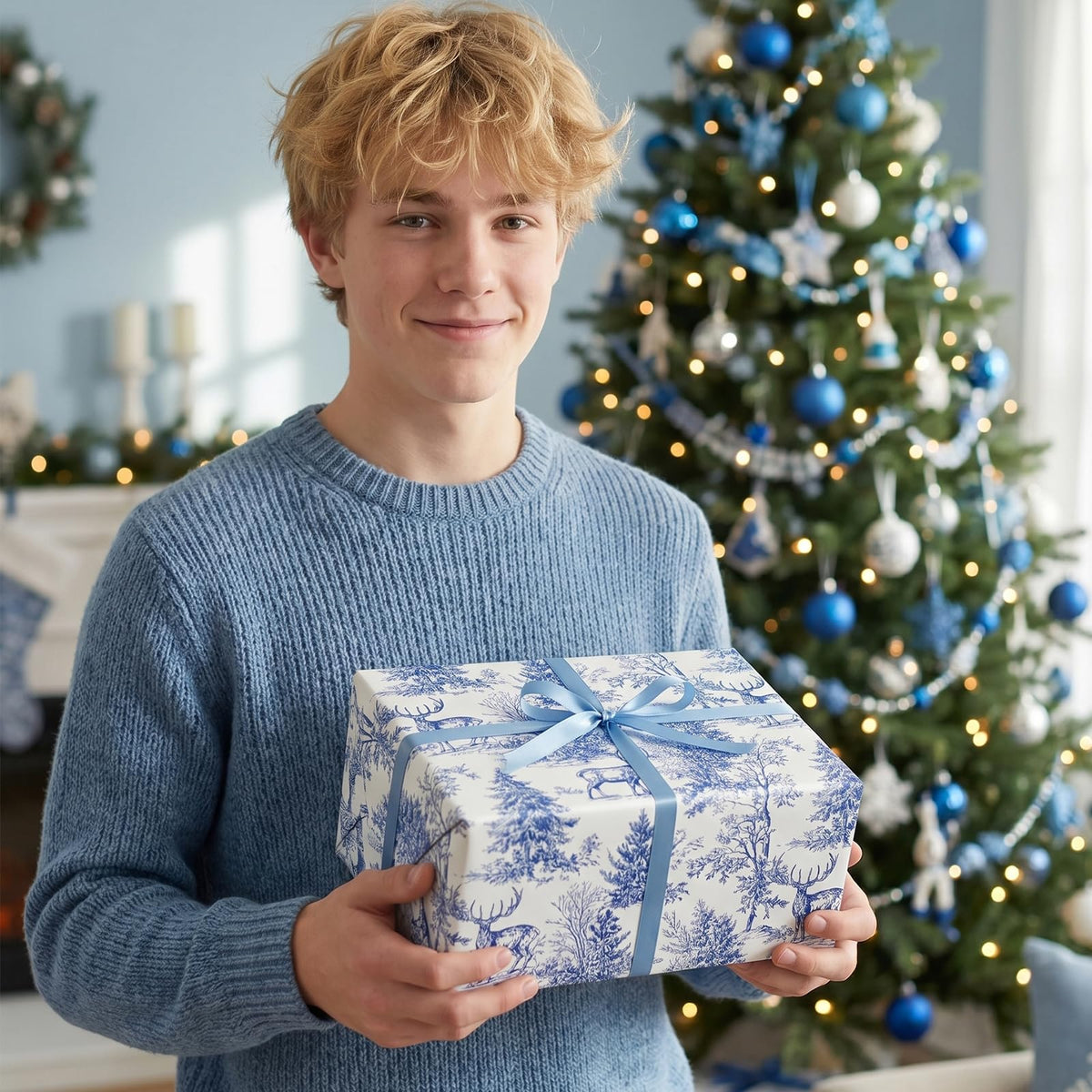 Chinoiserie Nutcracker Christmas Wrapping Paper