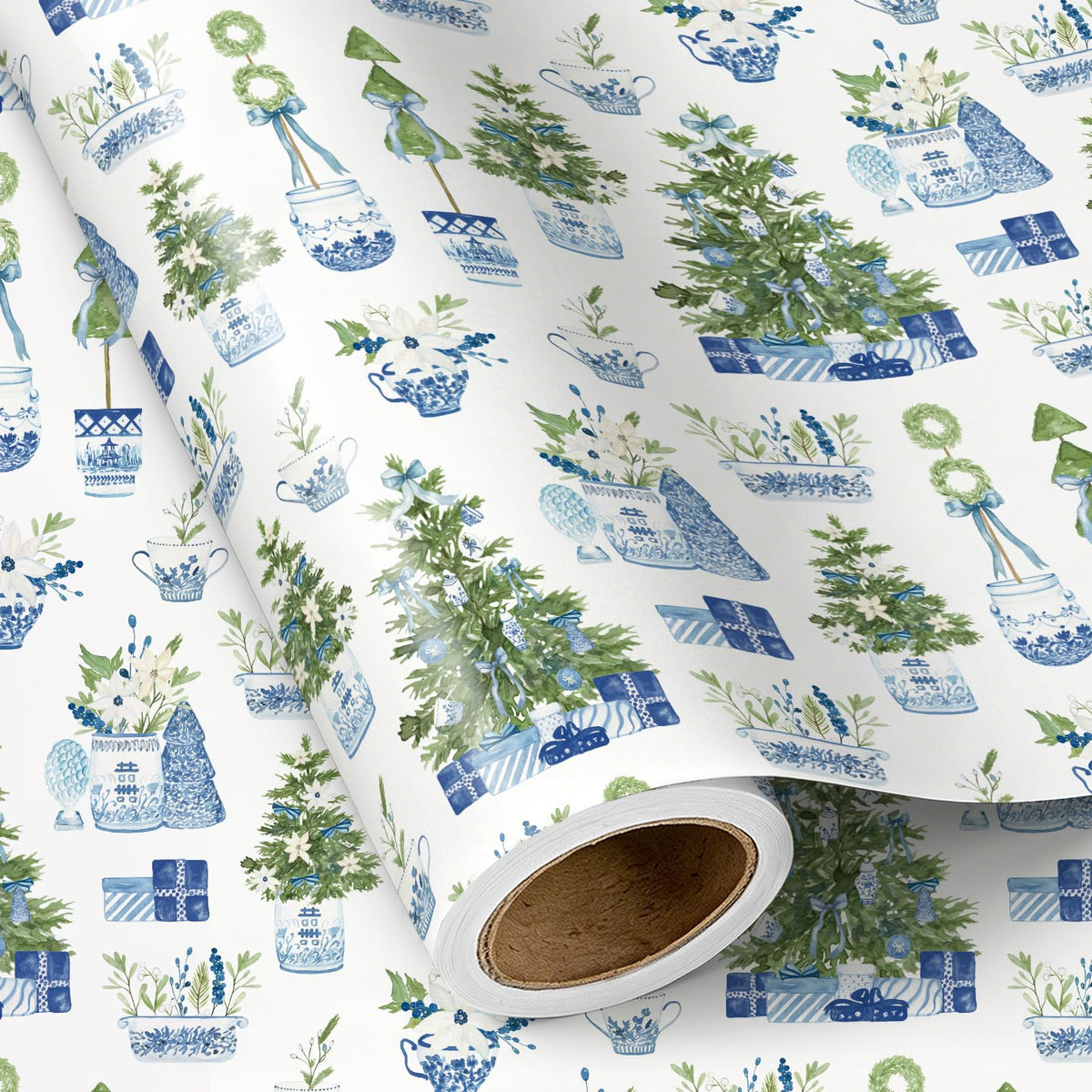 Chinoiserie Nutcracker Christmas Wrapping Paper
