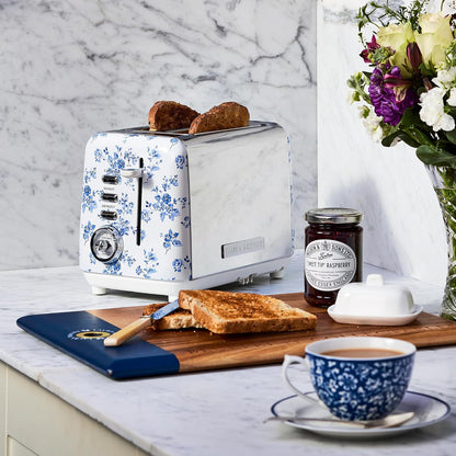 Laura Ashley Wide Slot 2-Slice Toaster