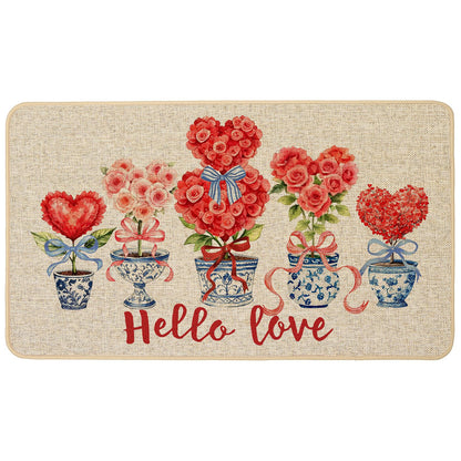 Chinoiserie Christmas Doormat, 17 x 29 Inch