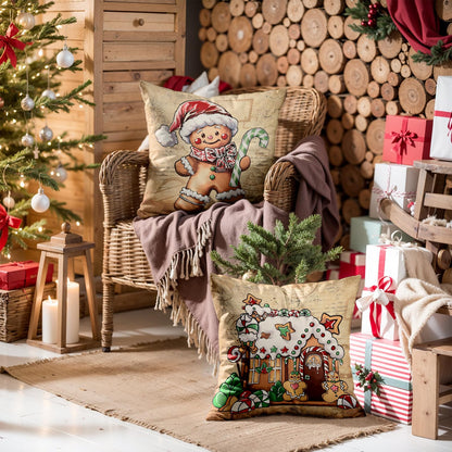 Navy Velvet Christmas Pillow Covers, Set of 4