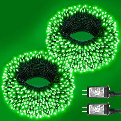 Blue and White Christmas Lights, 100 ft