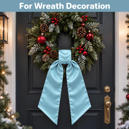 Royal Blue Satin Wreath Sash