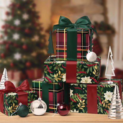 Nutcracker Reversible Christmas Wrapping Paper, 33 Ft
