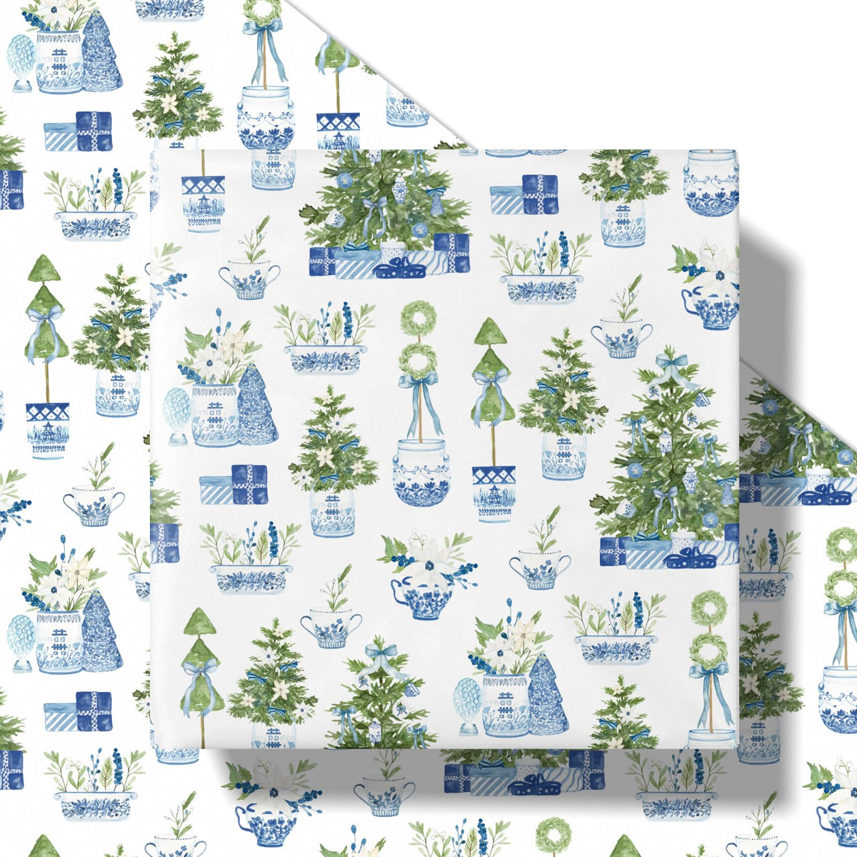 Chinoiserie Nutcracker Christmas Wrapping Paper