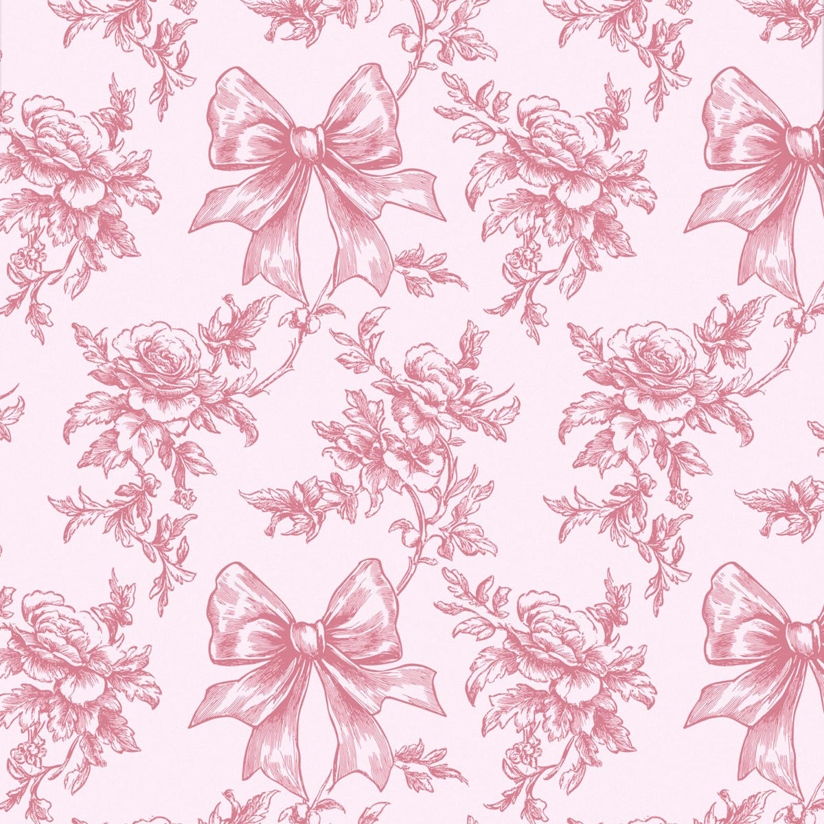 Reversible Toile Christmas Wrapping Paper
