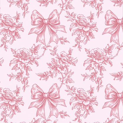 Reversible Toile Christmas Wrapping Paper
