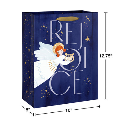 Navy and White Nativity Christmas Wrapping Paper