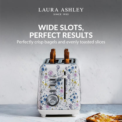 Laura Ashley Wide Slot 2-Slice Toaster