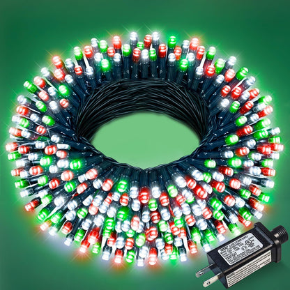 Blue and White Christmas Lights, 100 ft