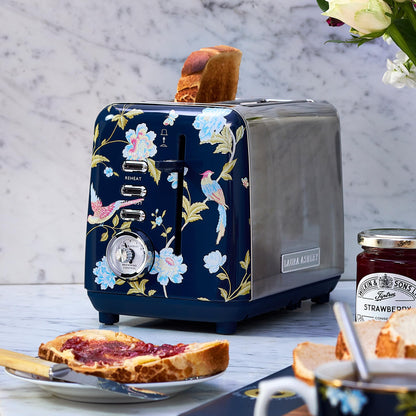 Laura Ashley Wide Slot 2-Slice Toaster