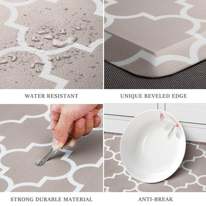 Blue Cushioned Anti-Fatigue Kitchen Mat
