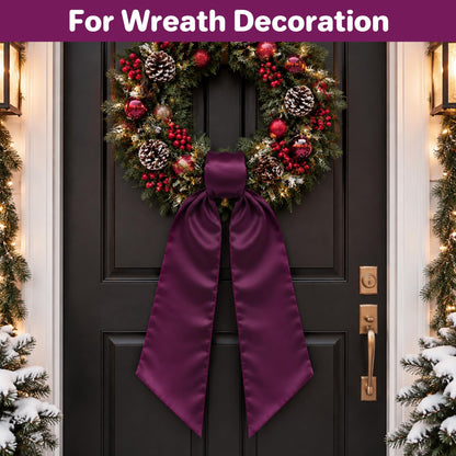 Royal Blue Satin Wreath Sash
