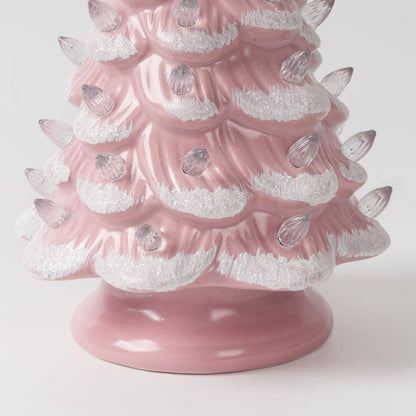 Lighted Ceramic Christmas Tree, 13 Inch