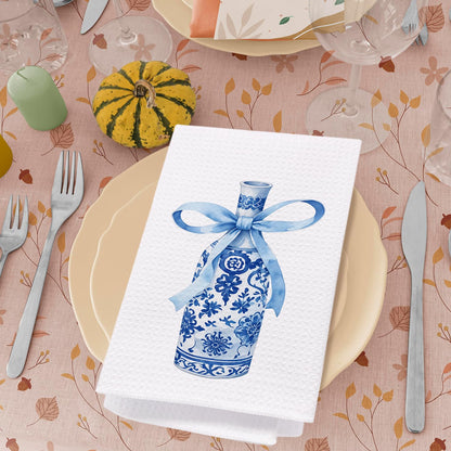 Blue Chinoiserie Kitchen Towel, 16 x 24 Inch