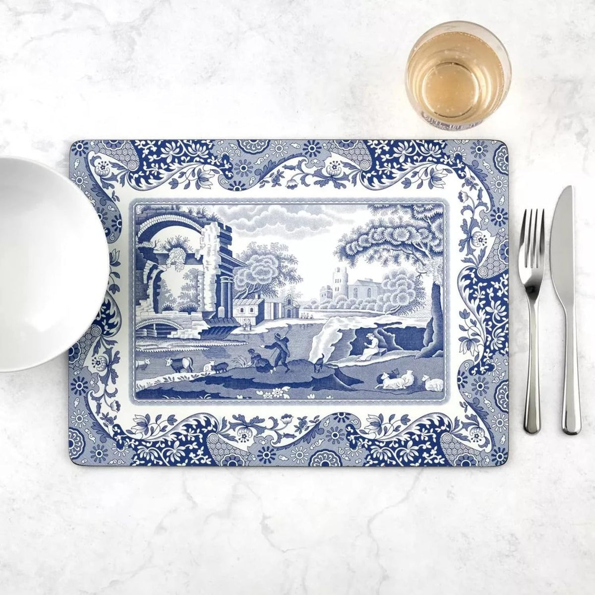 Pimpernel Blue Italian Placemats, Set of 4