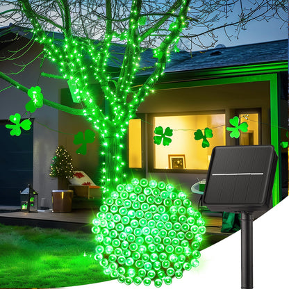 Solar Christmas String Lights, 100 LED, 40 ft