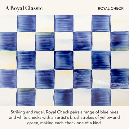 MacKenzie-Childs Enamel Spoon Rest, Royal Check