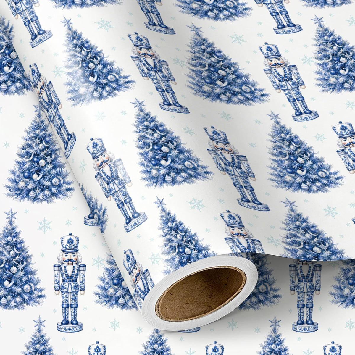 Chinoiserie Nutcracker Christmas Wrapping Paper