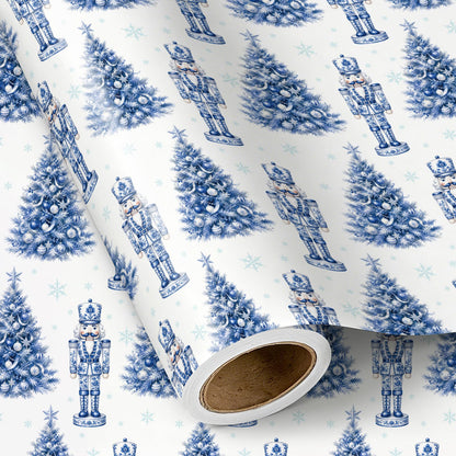 Chinoiserie Nutcracker Christmas Wrapping Paper