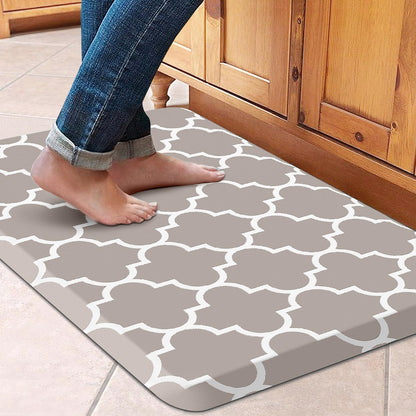 Blue Cushioned Anti-Fatigue Kitchen Mat