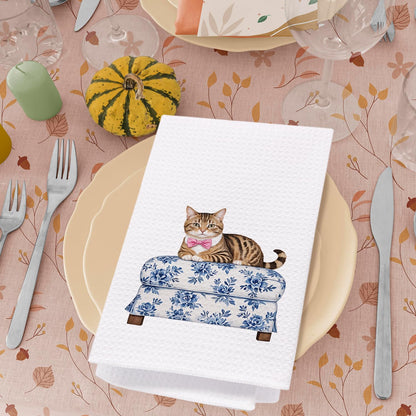 Blue Chinoiserie Kitchen Towel, 16 x 24 Inch