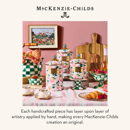 MacKenzie-Childs Enamel Canister Set, Royal Check