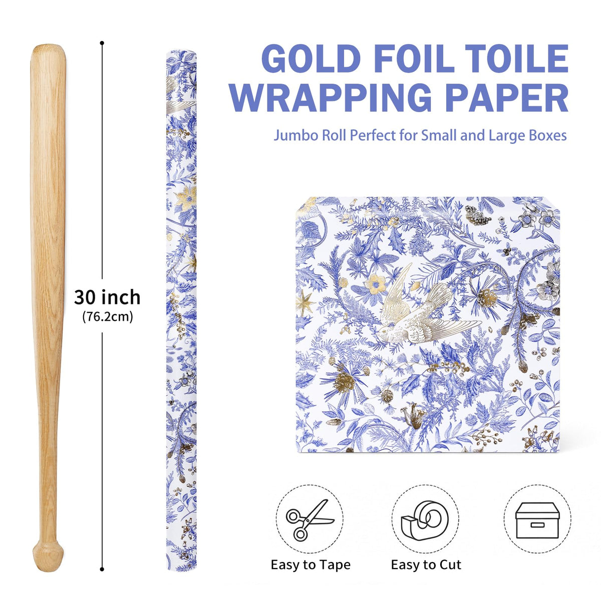 Chinoiserie Nutcracker Christmas Wrapping Paper