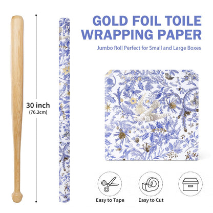 Chinoiserie Nutcracker Christmas Wrapping Paper