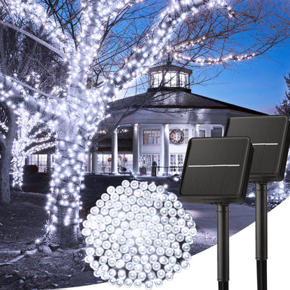 Solar Christmas String Lights, 100 LED, 40 ft