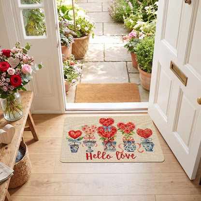 Chinoiserie Christmas Doormat, 17 x 29 Inch