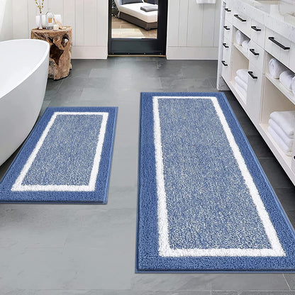 Shaggy Microfiber Bath Rug Set, 3 Piece