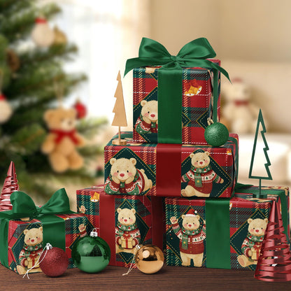 Nutcracker Reversible Christmas Wrapping Paper, 33 Ft